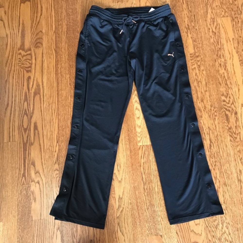 PUMA Black Tear Away Training Pants